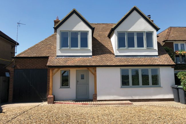 Wards Builders & Developers Ltd - Front elevation reconfiguration - Harlington - 1